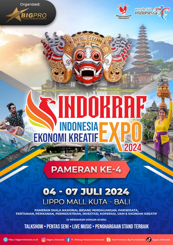 INDOKRAF INDONESIA EKONOMI KREATIF EXPO 2024